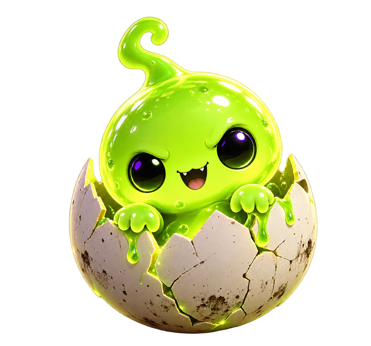 SPAWN’s lime hatchling mascot